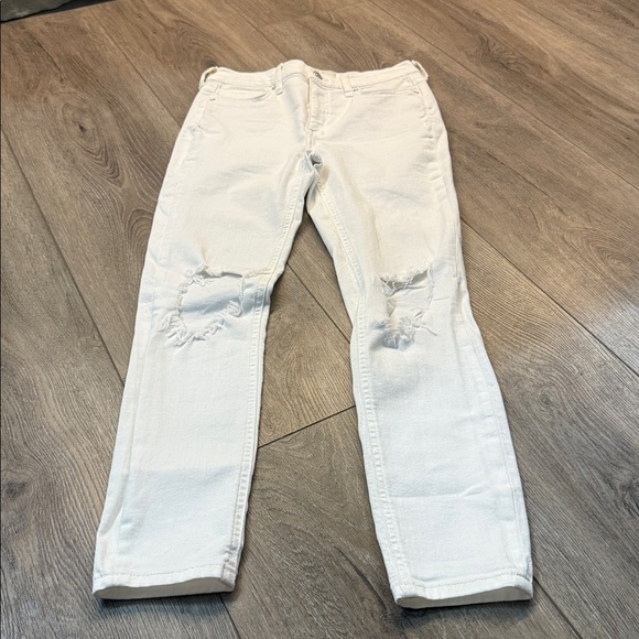 Free People High Rise Busted Knee Skinny Jeans - Picture 4 of 6